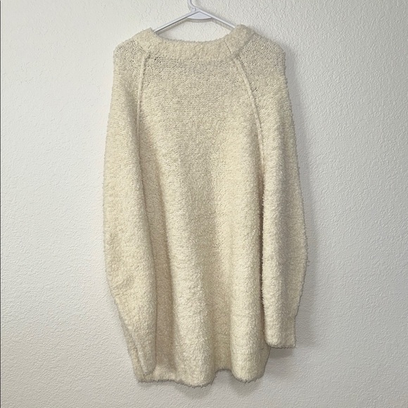 Free People Wool Blend Teddy Sweater Tunic L - Picture 6 of 7